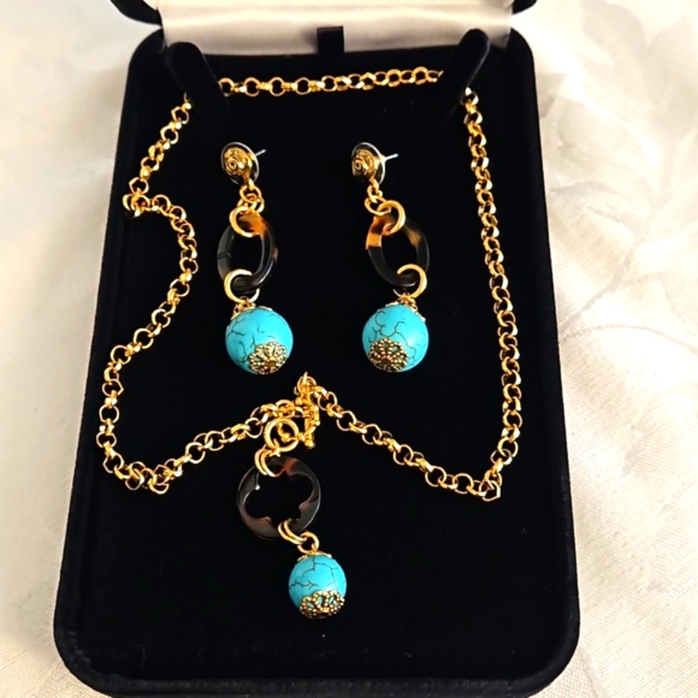 Misook Necklace and Earrings.